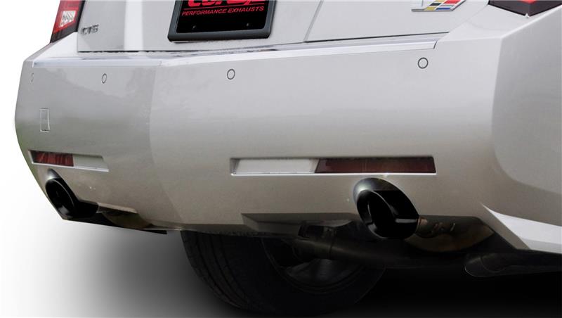 Cadillac CTS Axle-Back Exhaust - Dual Rear Exit - CORSA Performance - Sport Axle-Back - Black - `11-`14